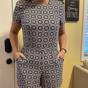 Banana Republic patterned short romper size 8
